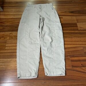 American Eagle Stretch‎ Khaki Cargo Pants Women's Size 000 Regular Neutral
